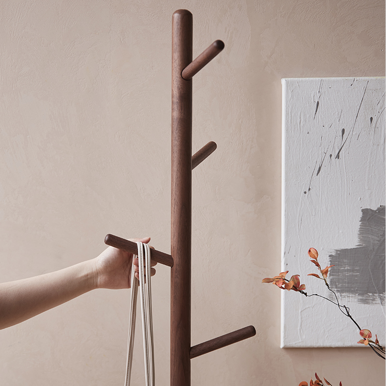 Nala Freestanding Wood Coat Rack