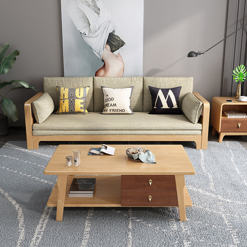 MAVERICK Nordic Solid Wood Sofa Living Room