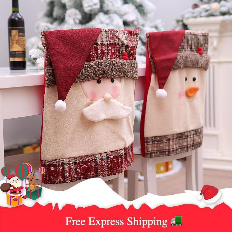 Christmas Chair Slipcover(Set of 2) - Snowman