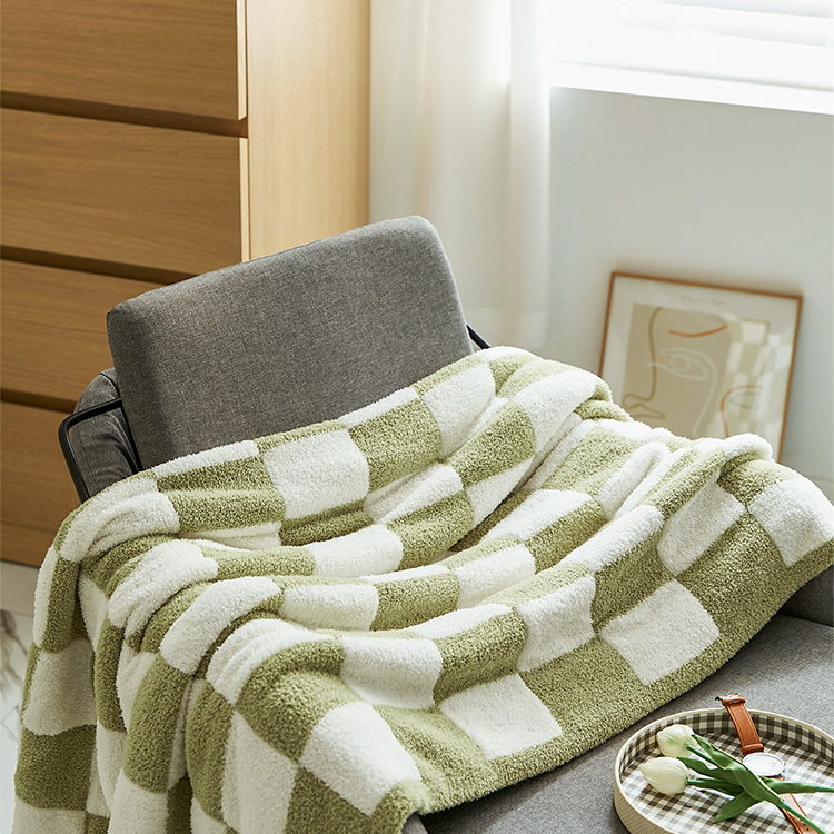 Norcross  Checkerboard Throw Blanket