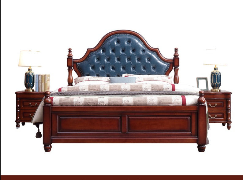 Lucy Boston Hilton Bed American Classic Solid Wood ( Select from 2 Size  2 Color )