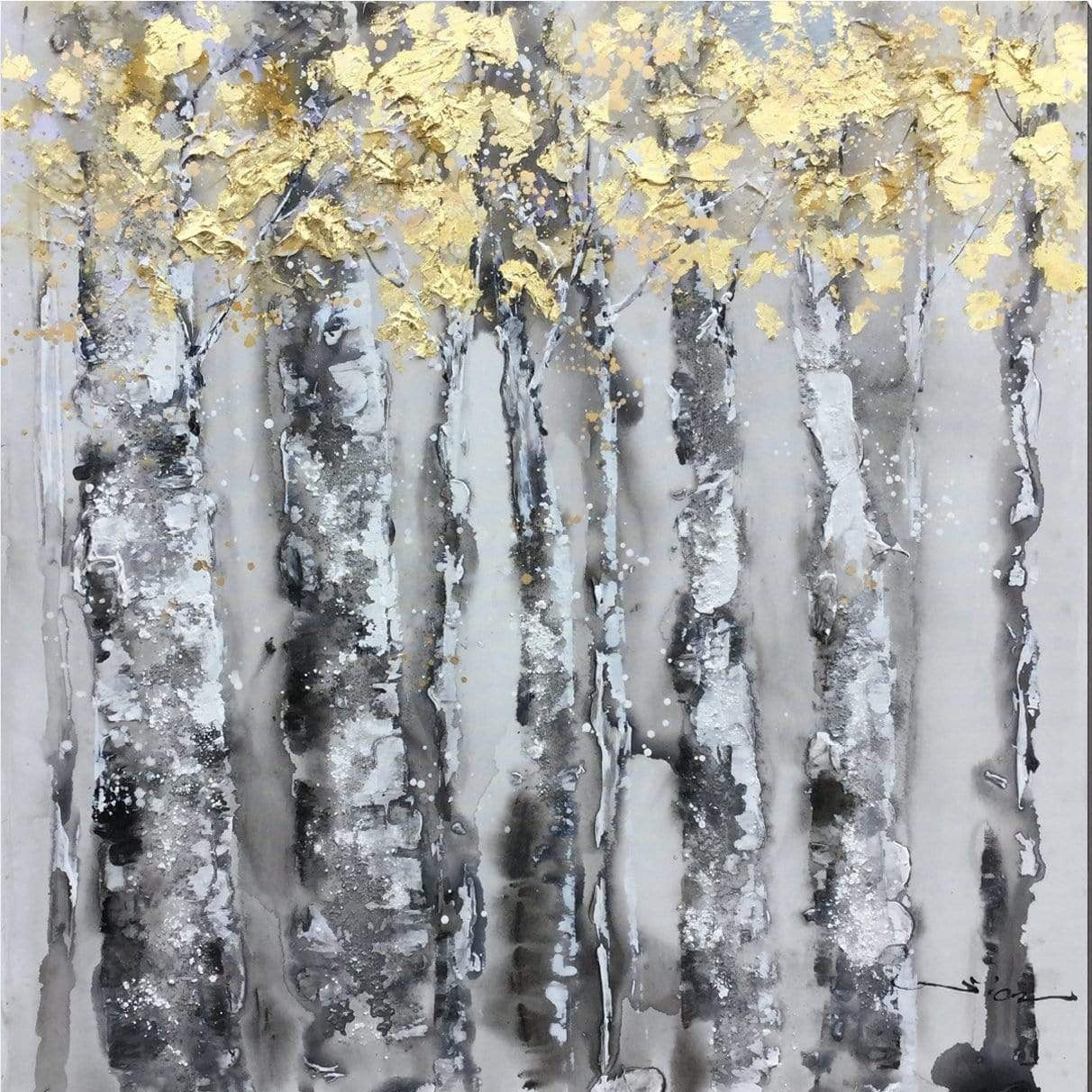 Golden Canopy Oil Painting