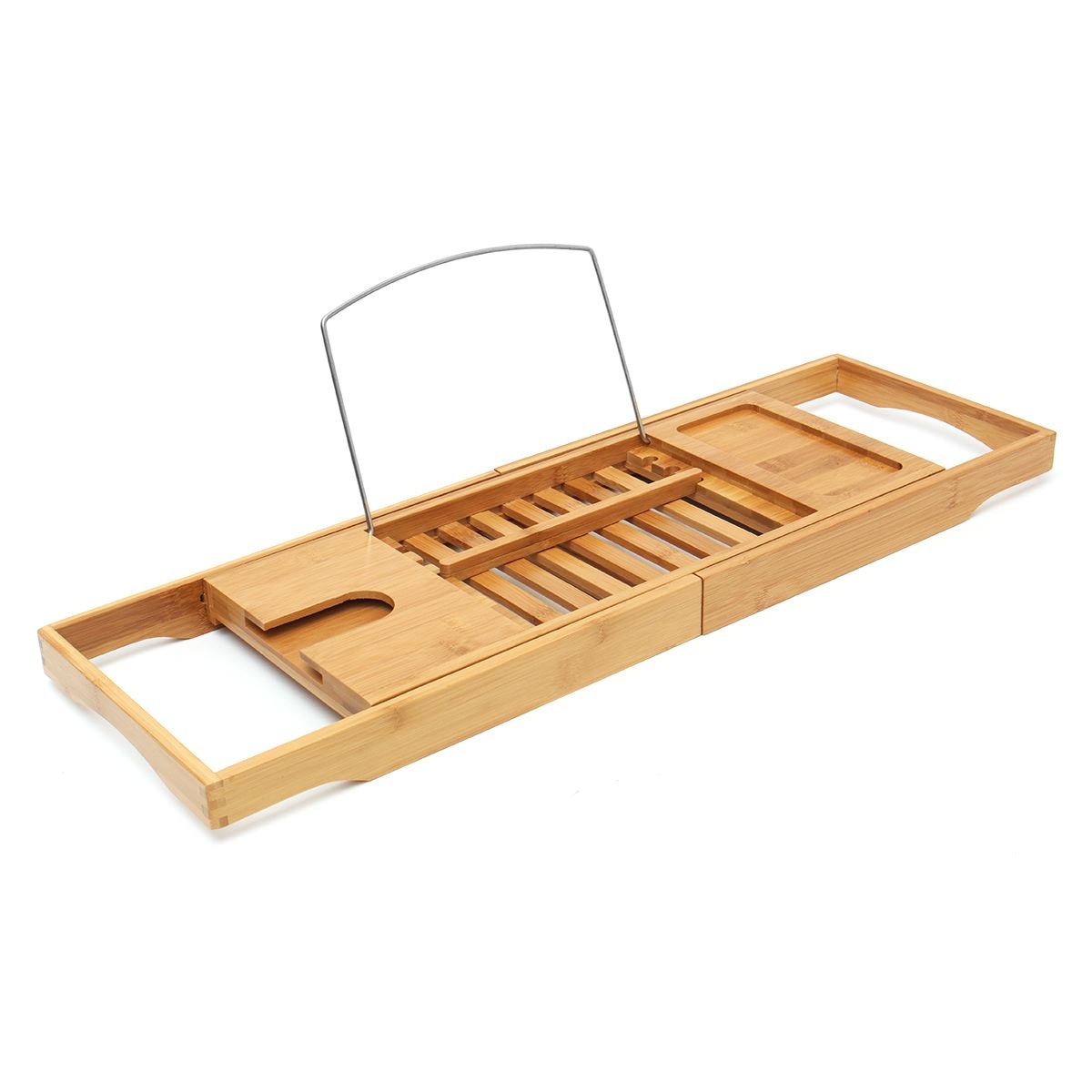 Bambusi Extendable Bathtub Caddy Tray