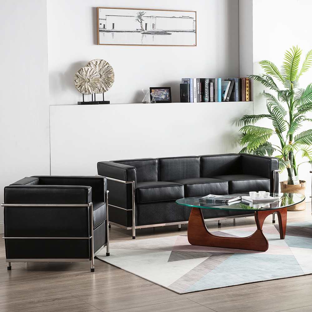 Chafin Contemporary Leather Sofa