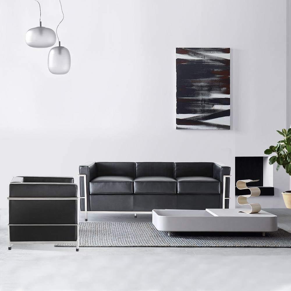 Chafin Contemporary Leather Sofa