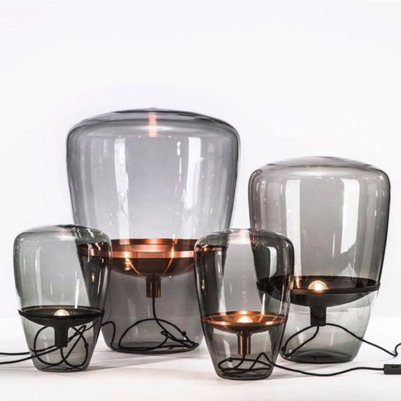 Nancee Glass Shade Table Lamp